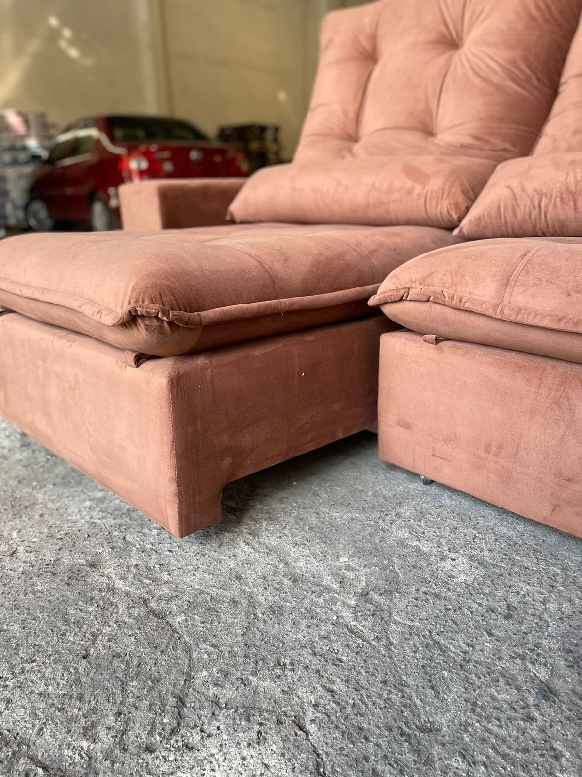 Sofá Retrátil e Reclinável Malu 2,50 m Ferrugem – D’VITRINE ESTOFADOS(PROMOÇÃO) - Imagem 6