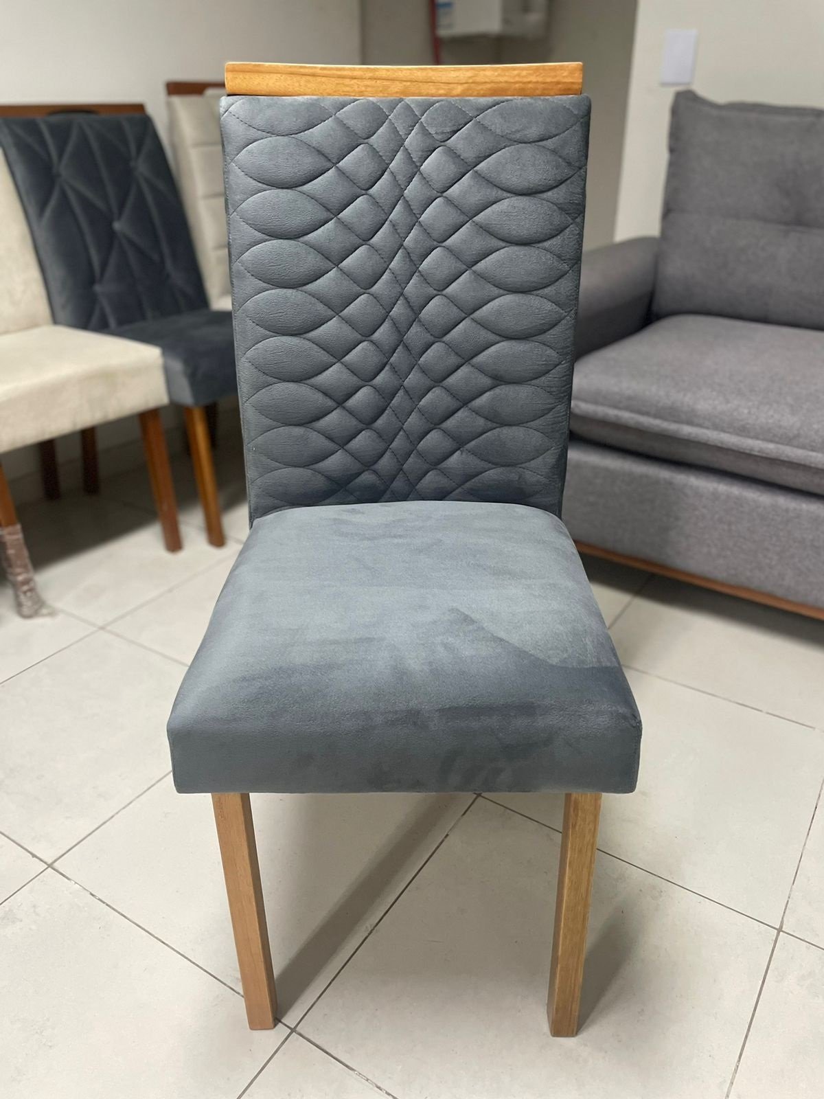 Kit 2 Cadeiras Hamburgo Mel/Grafite - ART ASSENTOS - Imagem 3