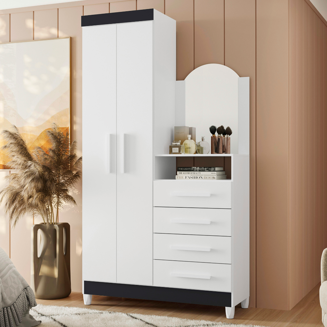 Guarda-Roupa/Cômoda Capri Quadriflex - MÓVEIS ALBATROZ - Imagem 3