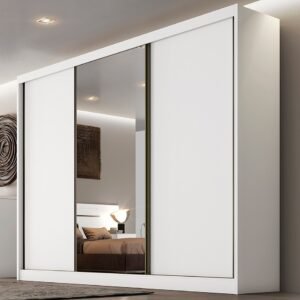 Guarda-Roupa Sollo Plus(1 porta espelhada) 2,736 m Neve - NOVO HORIZONTE