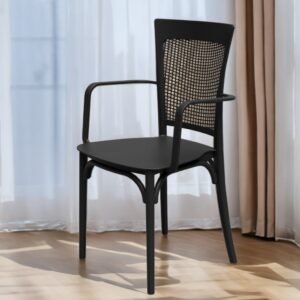 Poltrona Robust Palha Preto - FORTE PLÁSTICO