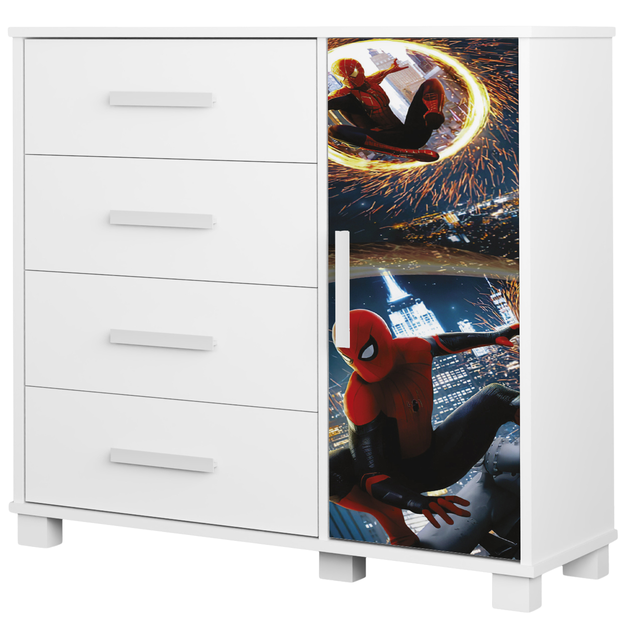 Cômoda 4 Gavetas com Sapateira Lívia (Menino) Homem-Aranha 14 – MADEC/VJ MÓVEIS - Imagem 2
