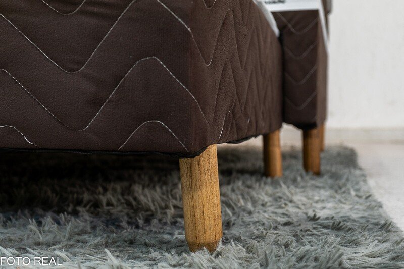 Cama Box Solteiro Livina Molas Ensacadas + Cama Auxiliar Orthoside - Imagem 8