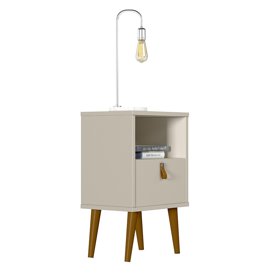 Mesa de Cabeceira Búzios Off White - LINEA BRASIL - Imagem 5