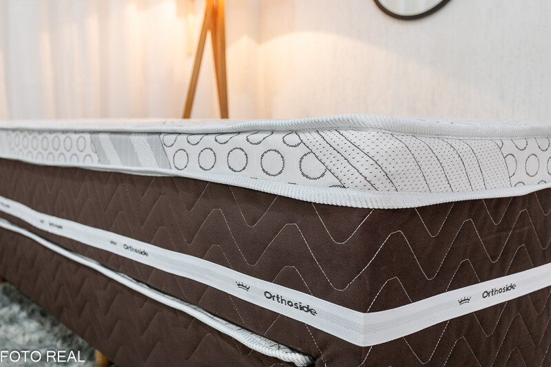 Cama Box Solteiro Livina Molas Ensacadas + Cama Auxiliar Orthoside - Imagem 7
