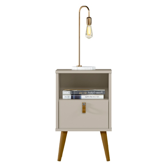 Mesa de Cabeceira Búzios Off White - LINEA BRASIL - Imagem 4