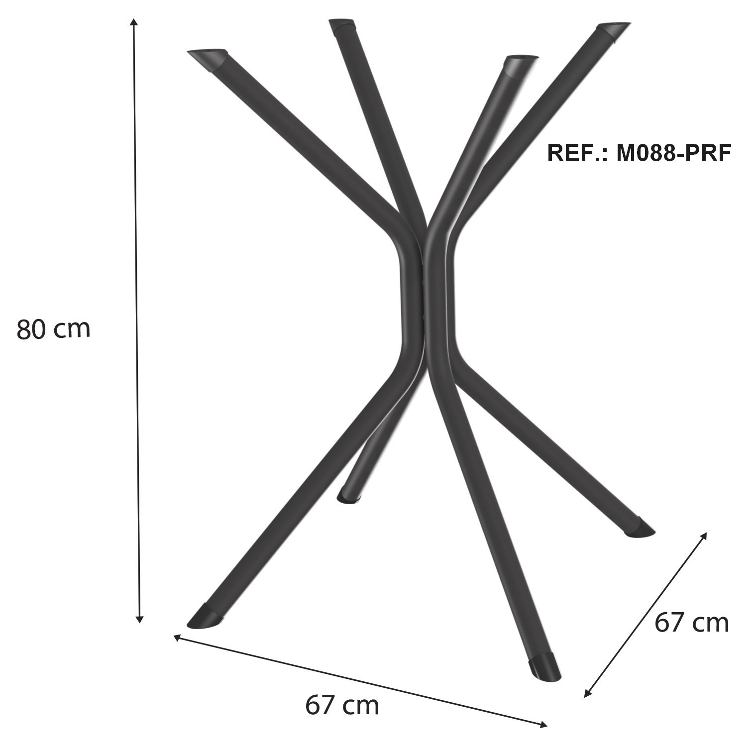 Mesa Creta 0,90 com 4 Cadeiras Malta CMC1078(M088/F090/4C140) Preto/Cinamomo - KAPPESBERG - Imagem 3
