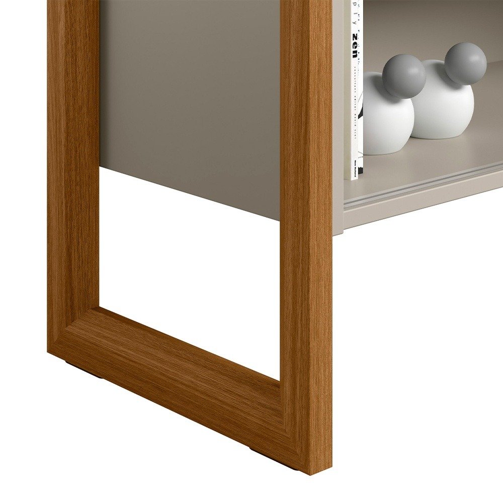 Rack até 55" Gold Nature/Off White - LINEA BRASIL - Imagem 4