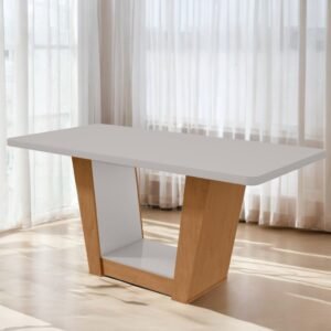 Mesa Apogeu (Tampo Maxi) 170 Amêndoa Clean/Off White - LOPAS