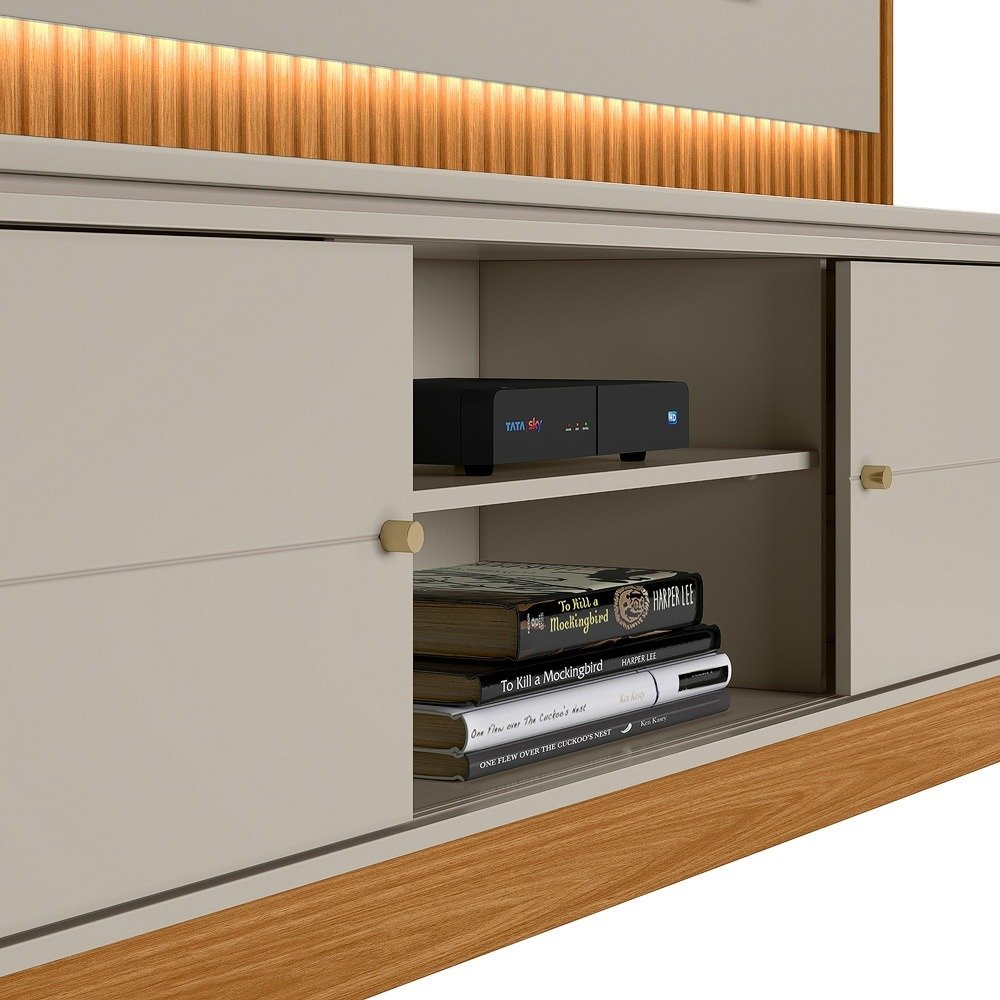 Home até 75" Guararapes Nature/Off White - LINEA BRASIL - Imagem 9