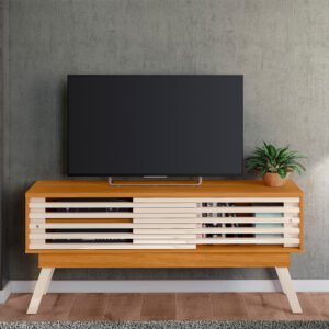 Bancada até 65" Frizz 1.5 Cinamono/Off White - MADETEC