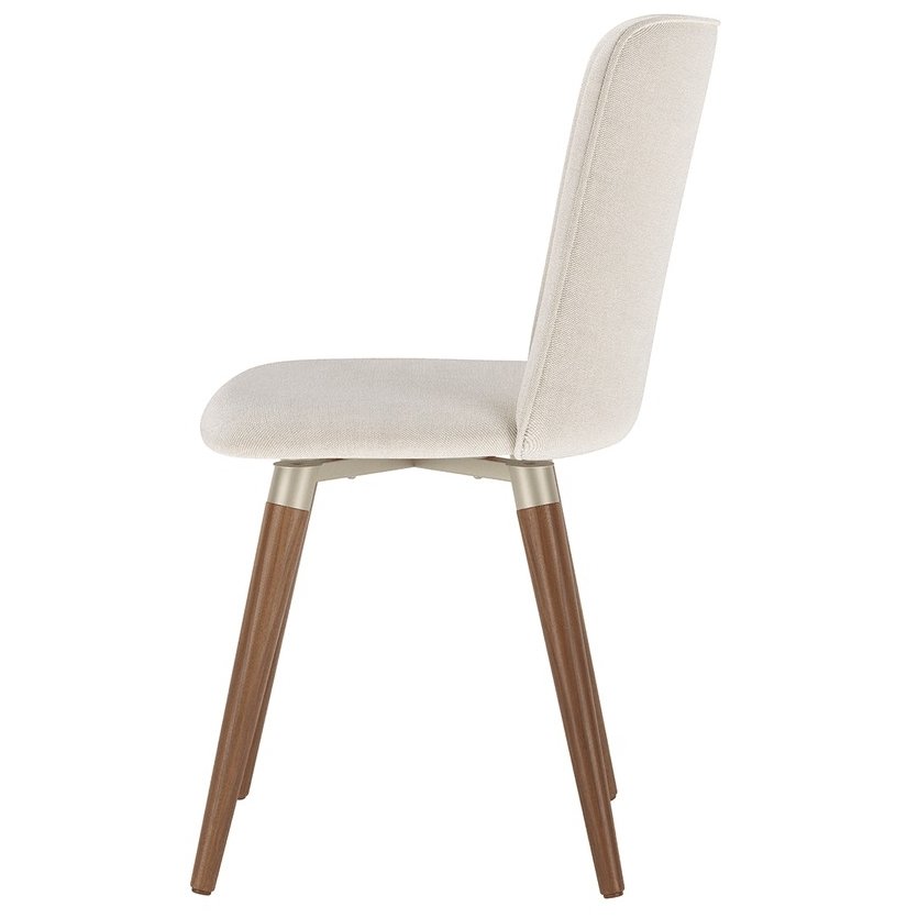 Kit 2 Cadeiras Giratória Dakota M2 (Off White linked 02) Linho Bege - MÓVEIS PROVÍNCIA - Imagem 5