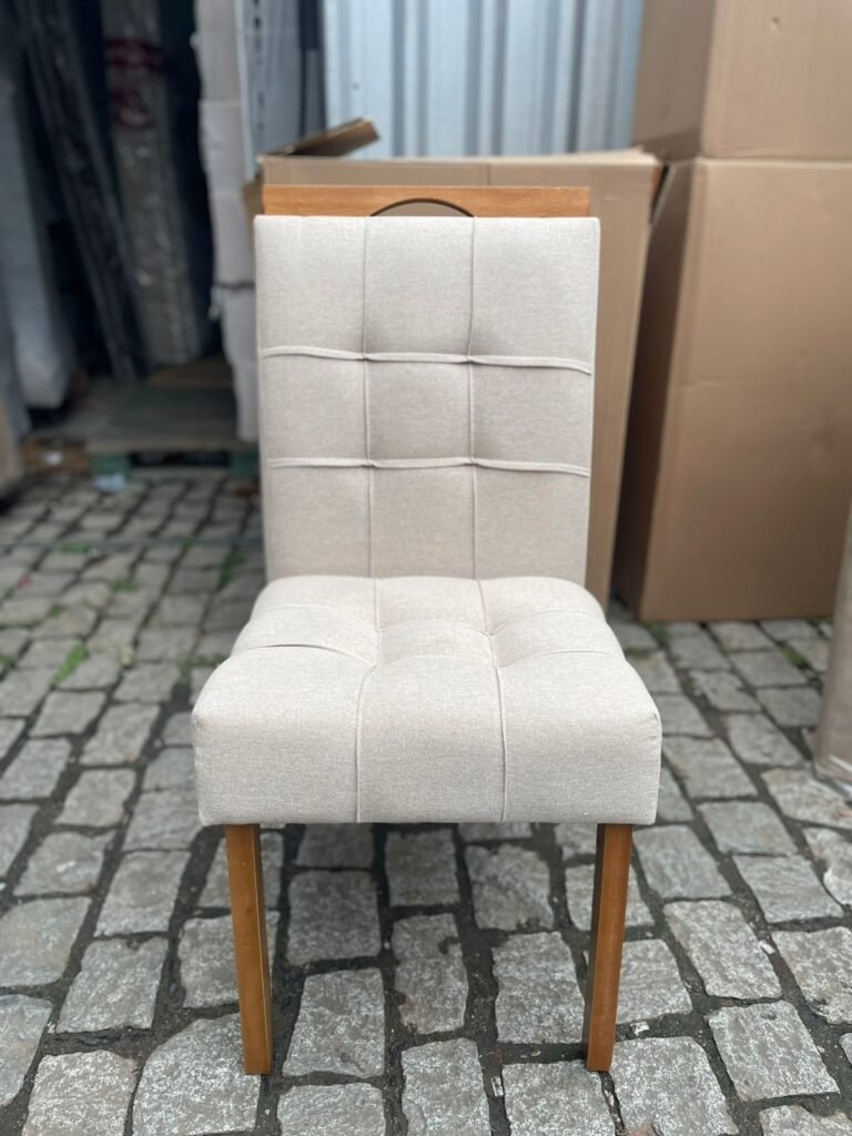 Mesa Alegra 120 Cinamomo com 4 Cadeiras Sophia Linho Bege 200 – JCM MOVELARIA + WM DECOR - Imagem 2