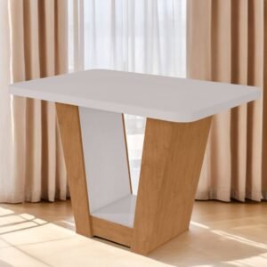 Mesa Apogeu (Tampo Maxi) 120 Amêndoa Clean/Off White - LOPAS