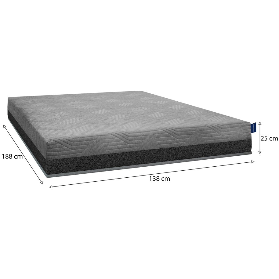 Colchão Casal Fit Visco 25 cm D28/D40 - UMAFLEX - Imagem 3