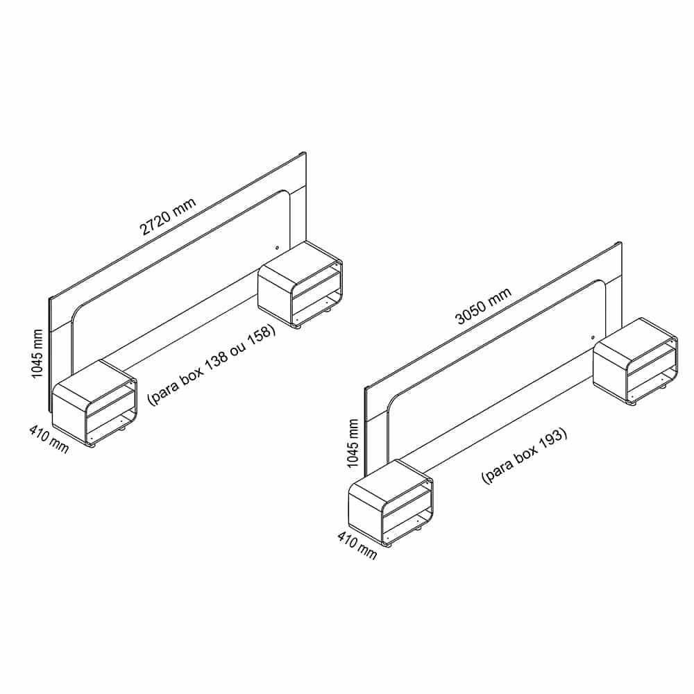 Cabeceira Casal/Queen/King Innova Off White - GELIUS - Imagem 4