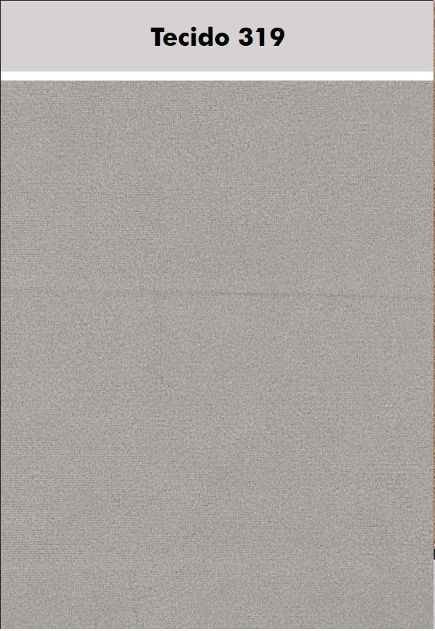 Sofá Retrátil e Reclinável Barcelona 2,50 m Veludo Cinza Prata 319 - ESTOFADOS TEIXEIRA - Imagem 3