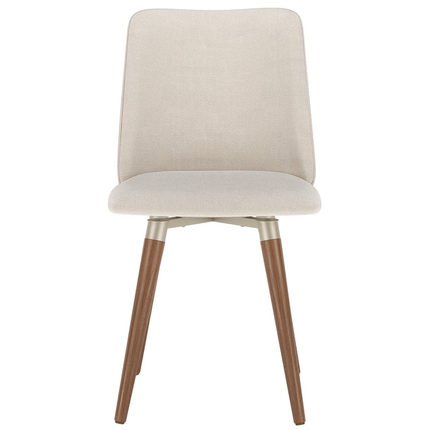 Kit 2 Cadeiras Giratória Dakota M2 (Off White linked 02) Linho Bege - MÓVEIS PROVÍNCIA - Imagem 3