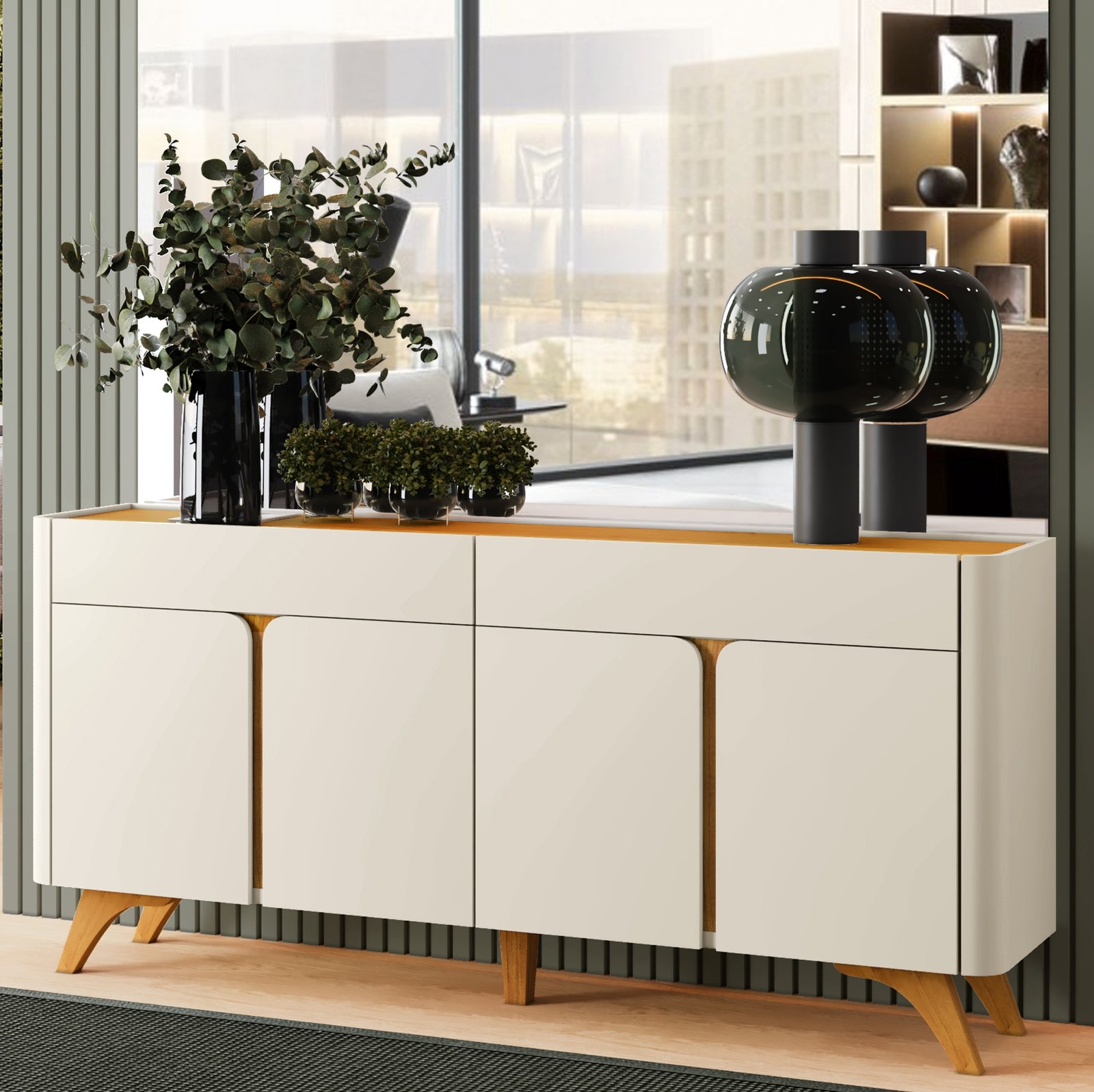 Buffet Arcus Off White/Naturale - MAVAULAR