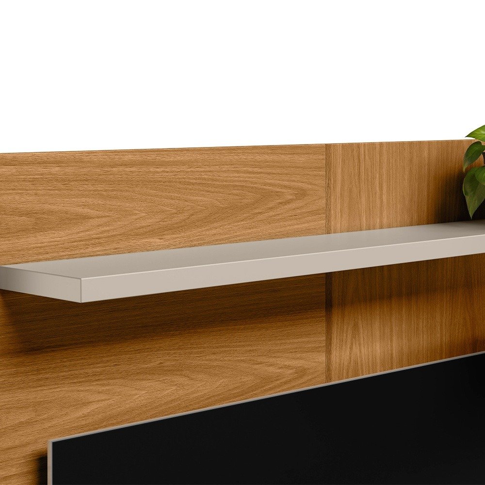 Painel Home até 50" Creta Nature/Off White - LINEA BRASIL - Imagem 6