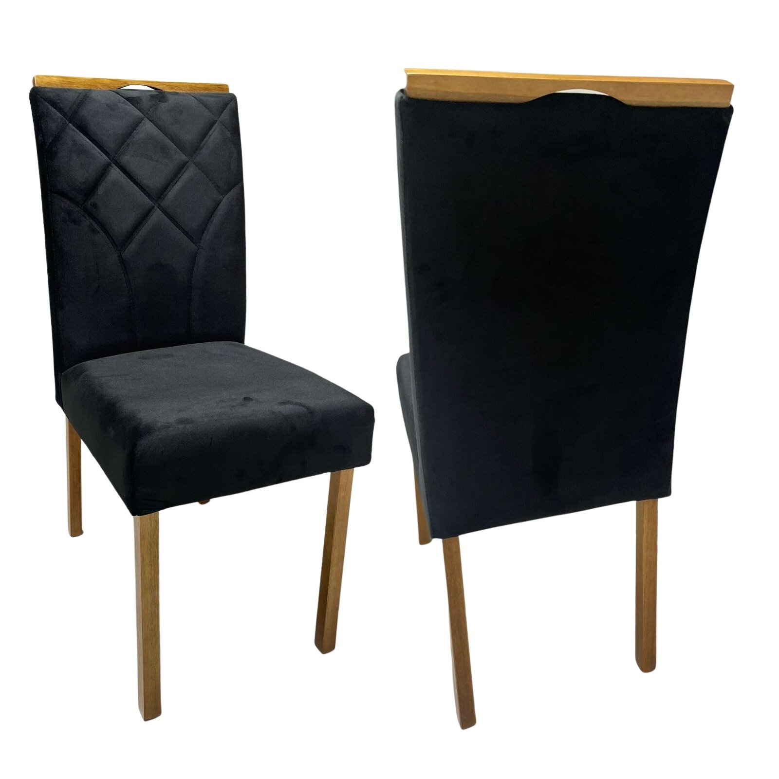 Kit 2 Cadeiras Stella Mel Naturale Preto – CLEFATOS DECOR - Imagem 5