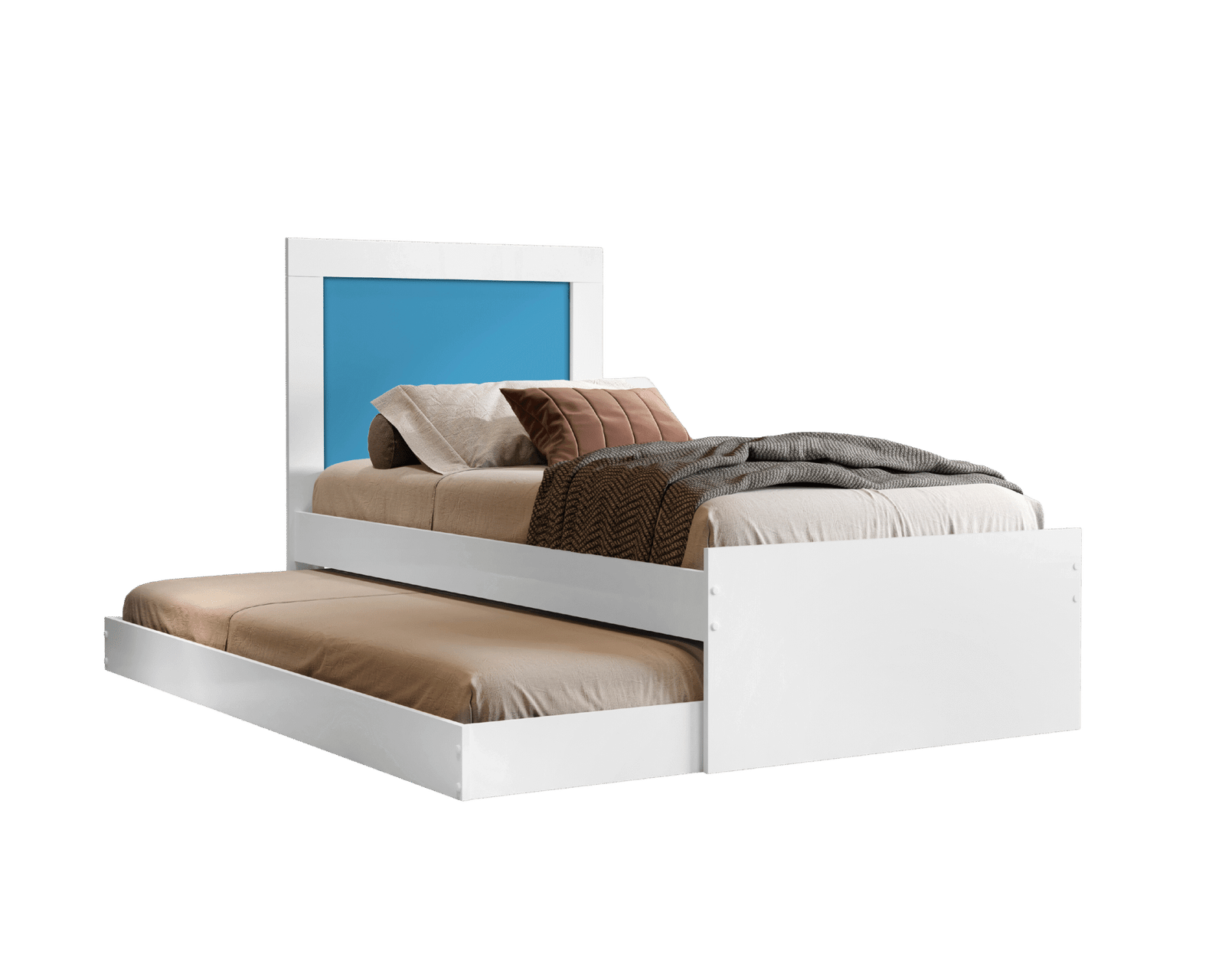 Bicama Solteiro Luara Branco/Rosa/Azul Flex - MADEC/VJ MÓVEIS - Imagem 4