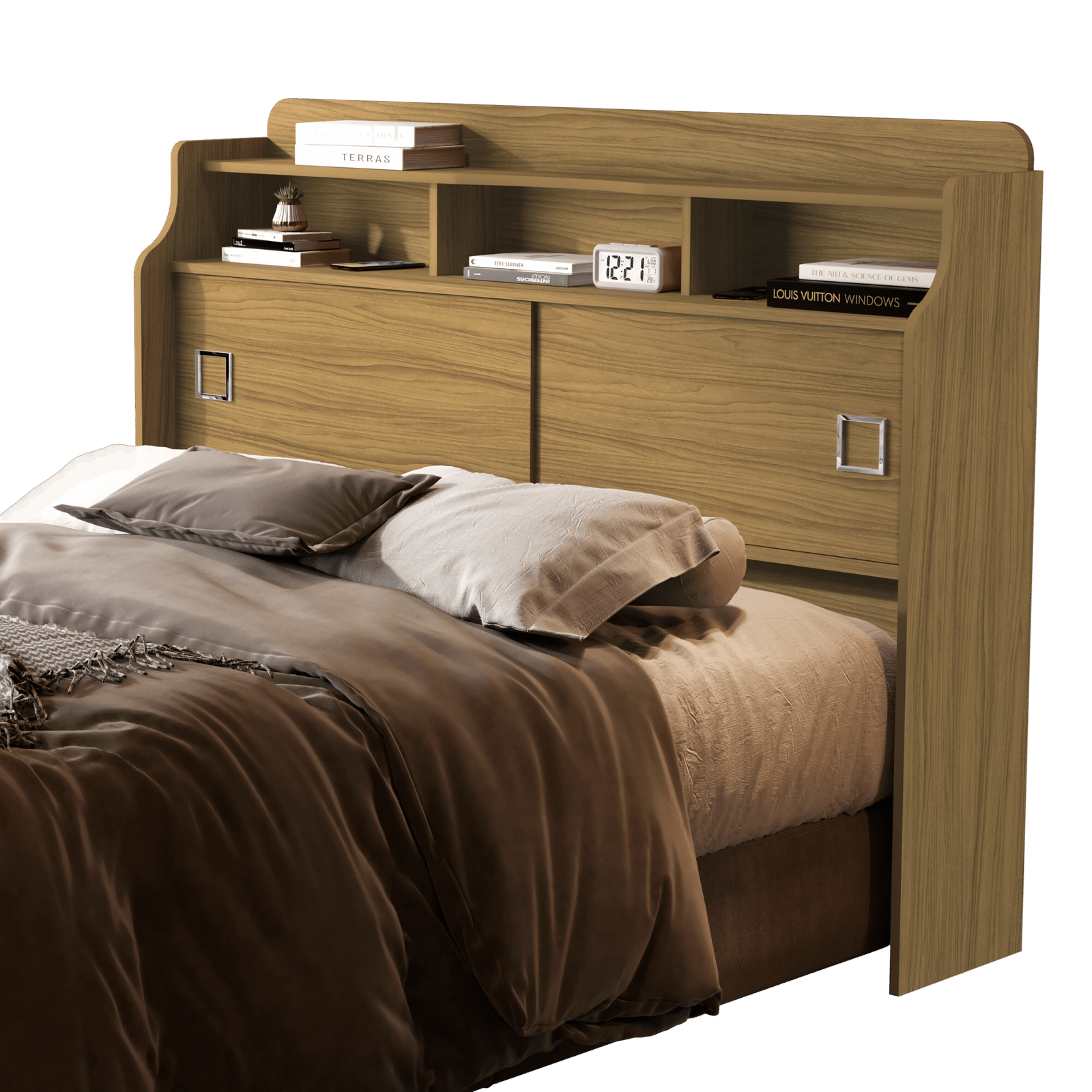 Cabeceira Casal Jéssica Freijó/Grafite/Freijó - MADEC/VJ MÓVEIS - Imagem 4