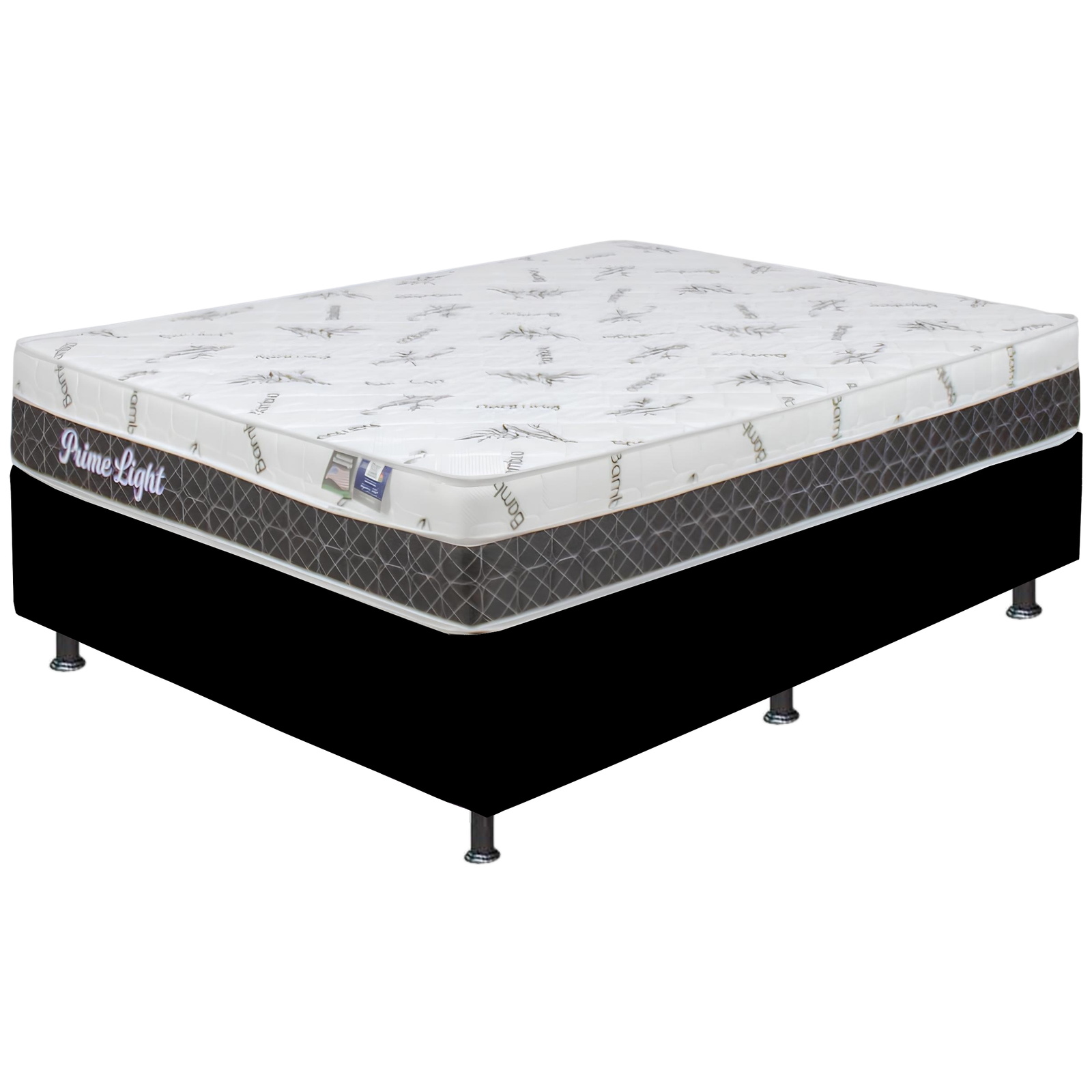 Colchão Casal Prime Light 26 cm D28 + Base Box Simples Corino Preto – ORTHOPRIME + BIOSTAR - Imagem 2
