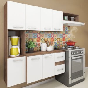 Cozinha Suspensa Mali/Lima CM06 Teka/Branco - FELLICCI