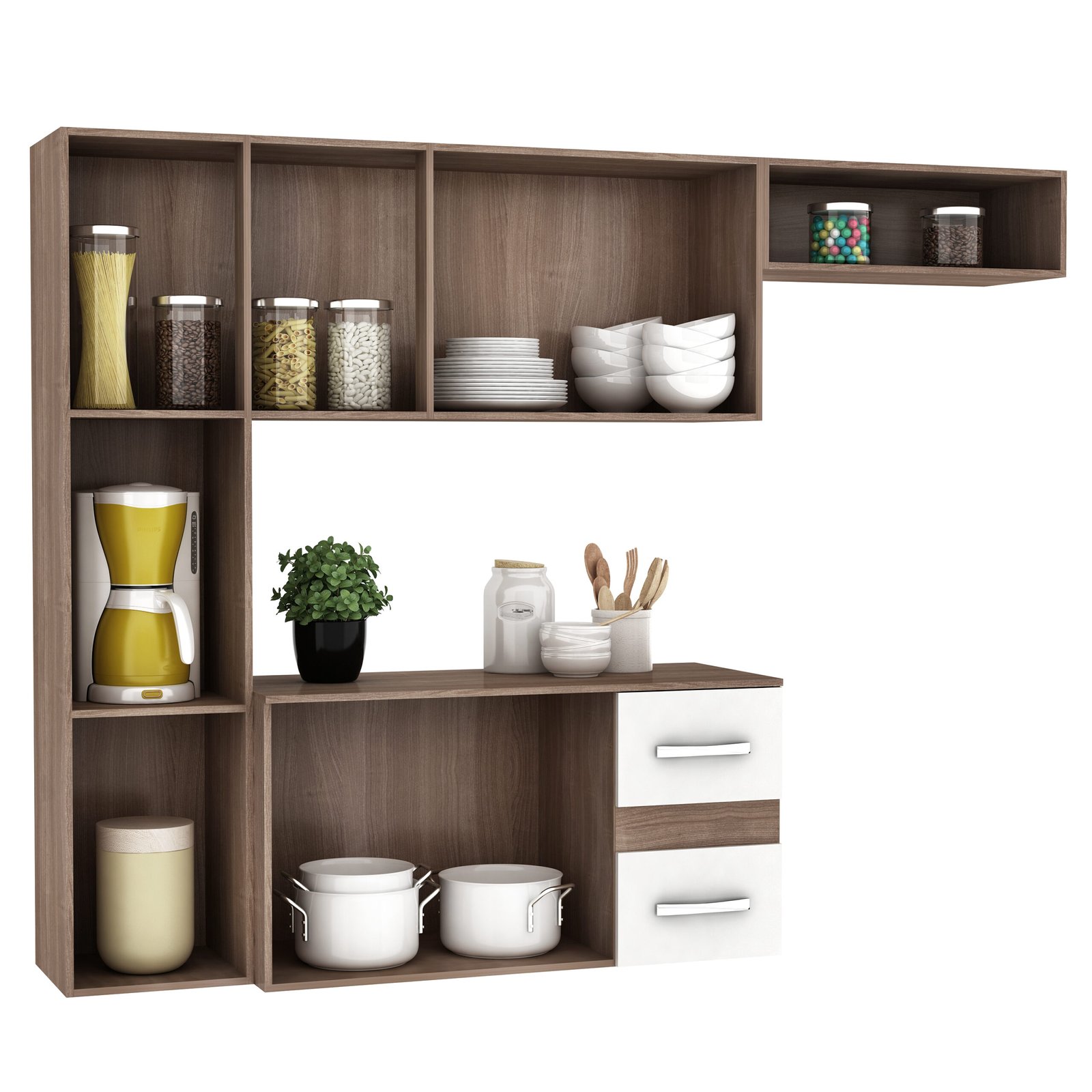 Cozinha Suspensa Mali/Lima CM06 Teka/Branco - FELLICCI - Imagem 5