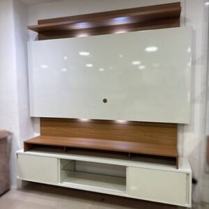 Estante Home até 65" Vera TB112L Off White/Freijó – DALLA COSTA