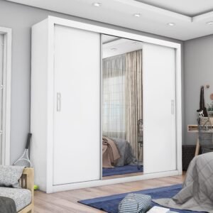Guarda-Roupa 3 Portas Espanha Plus 2,16 m Branco - CARIOCA MÓVEIS