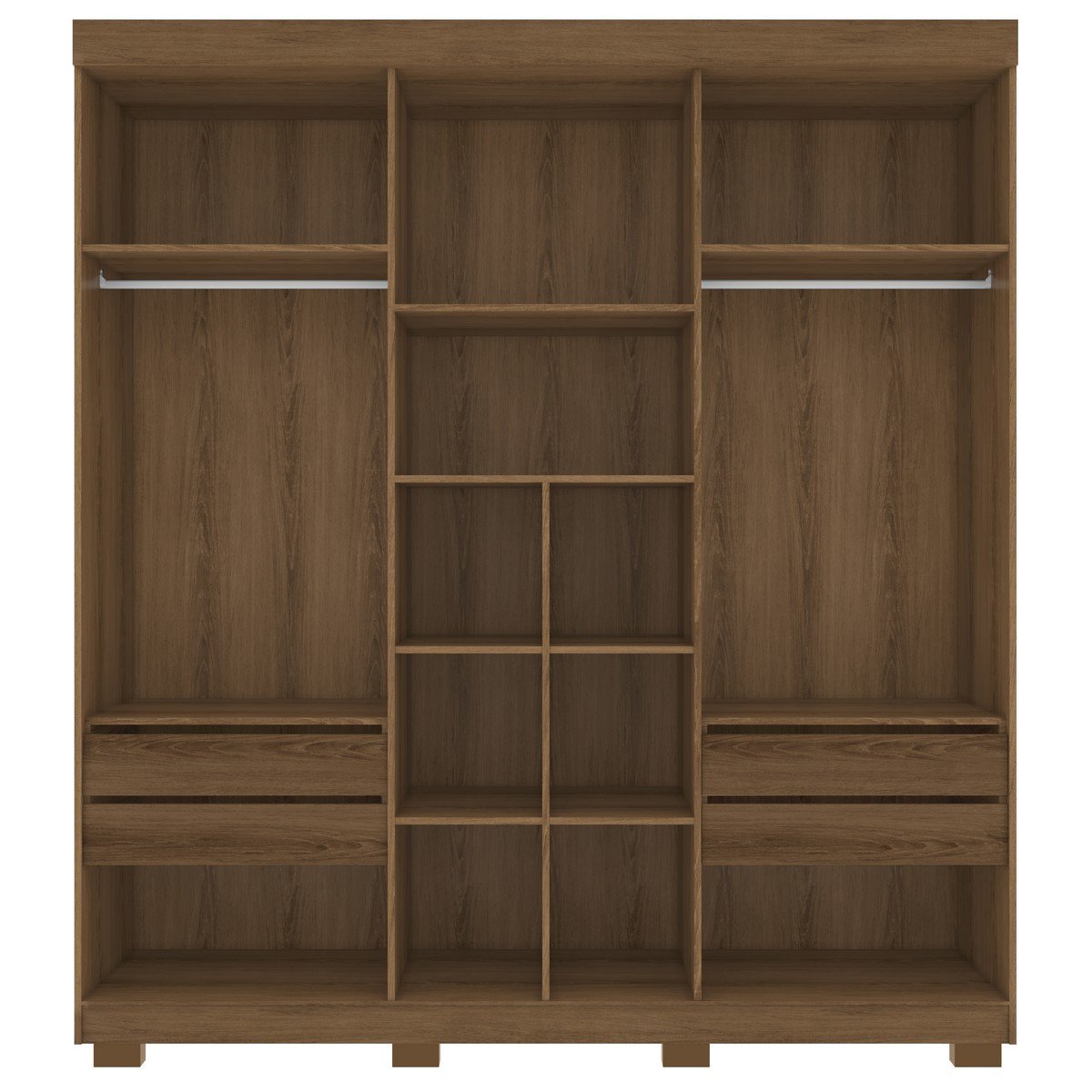 Guarda-Roupa (4 Gavetas) Porto Bello New 2,007 m Mel - RUD RACK - Imagem 3