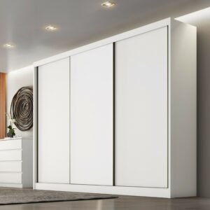 Guarda-Roupa Sollo Plus 2,744 m Branco - NOVO HORIZONTE