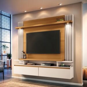 Home Suspenso até 55" Cosmo Cinamono/Off White - HB MÓVEIS