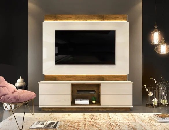 Home Theater até 65" Prati Off White/Demolição - DJ MÓVEIS - Imagem 2