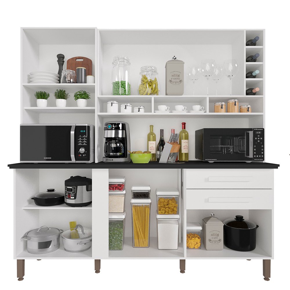 Kit Cozinha Alexia 1,80 Branco Neve - IMOP - Imagem 3