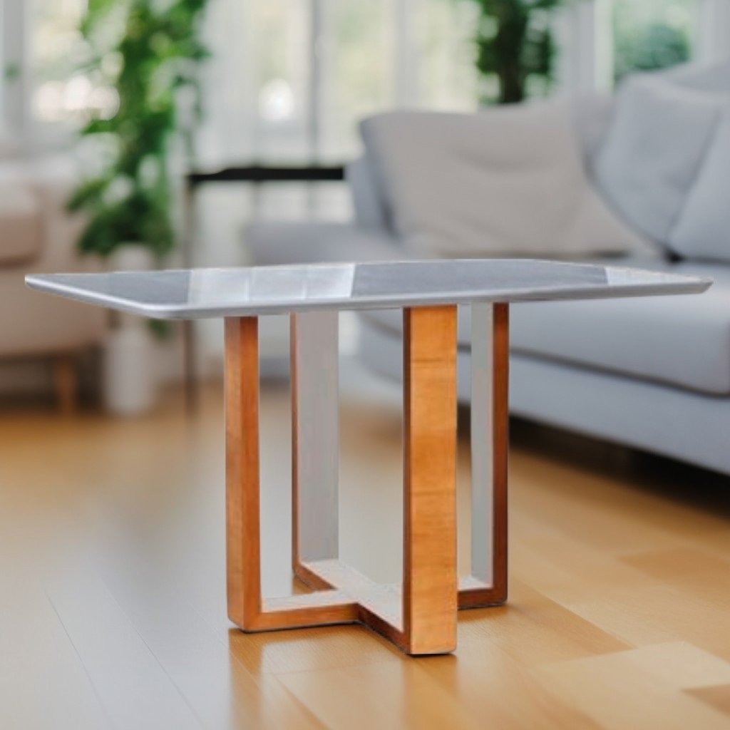 Mesa Atlas Mel/Off White Canto Copo 120x80 - ART ASSENTOS