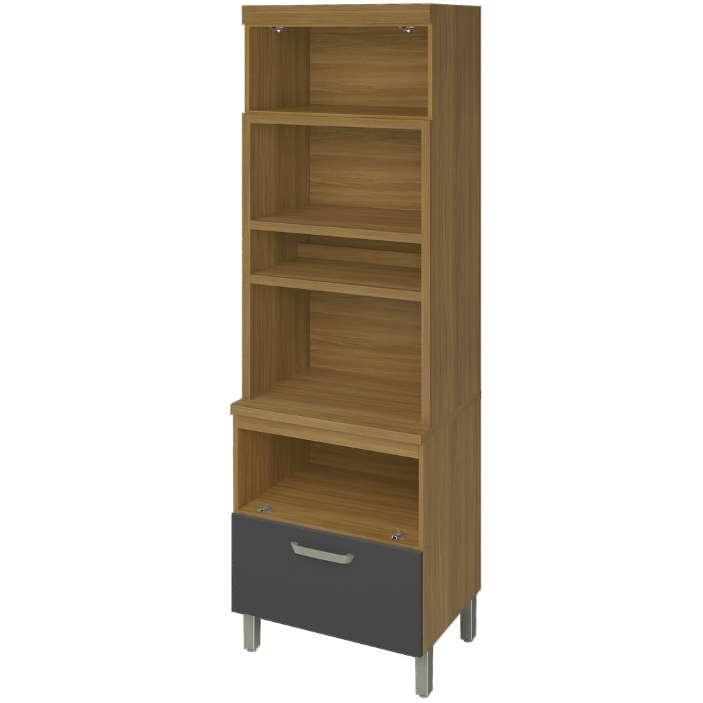 Paneleiro Nicho Duplo Princesa Freijó/Grafite - NESHER - Imagem 2