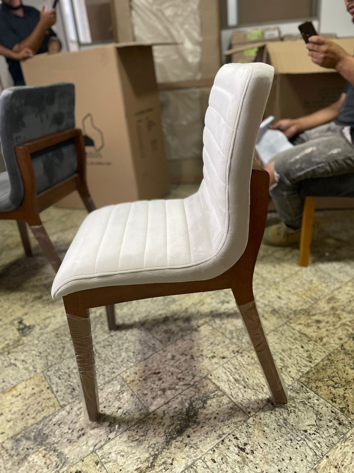 Kit 2 Cadeiras Petra Mel Bege - ART ASSENTOS - Imagem 4