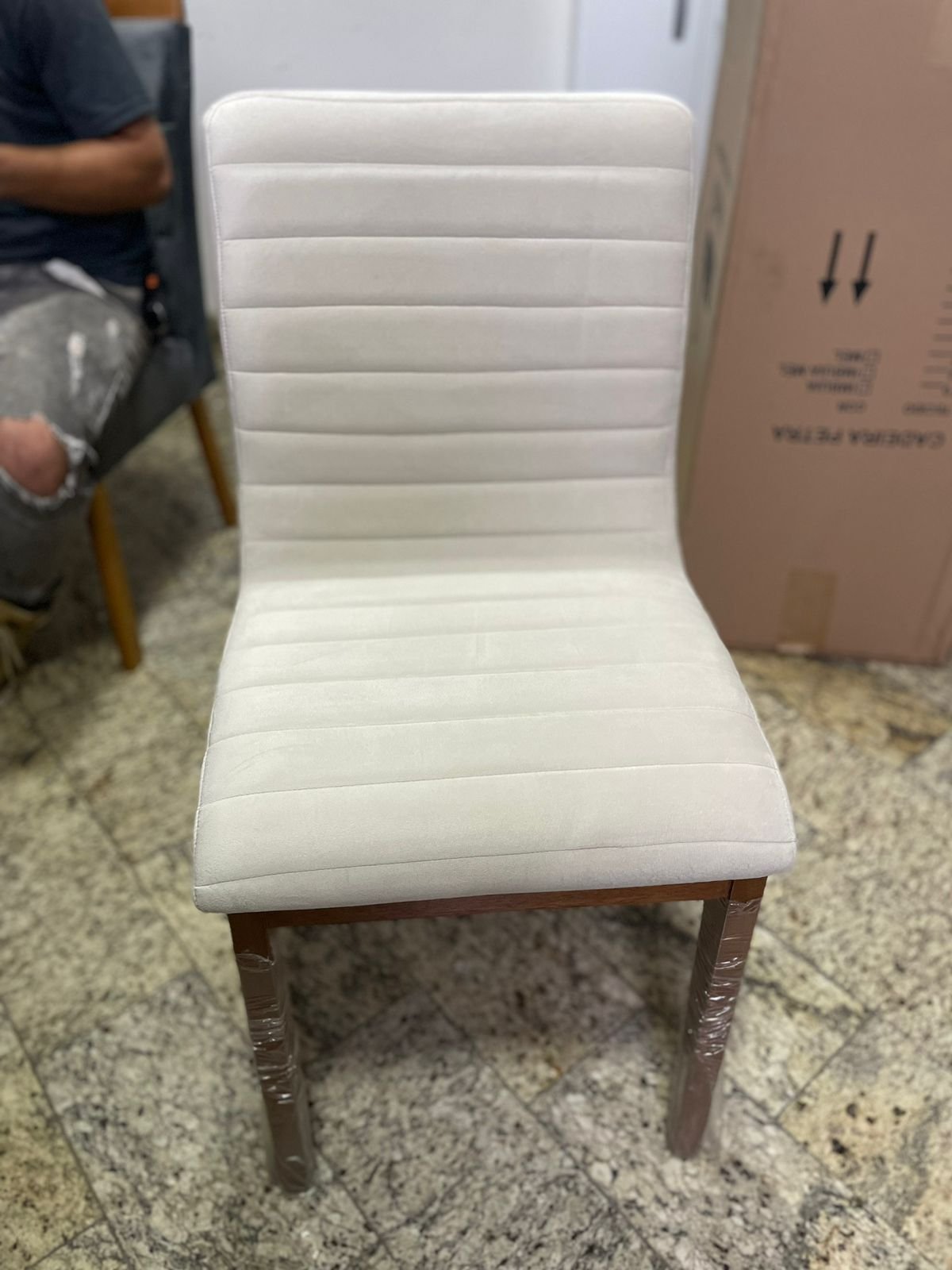 Kit 2 Cadeiras Petra Mel Bege - ART ASSENTOS - Imagem 3