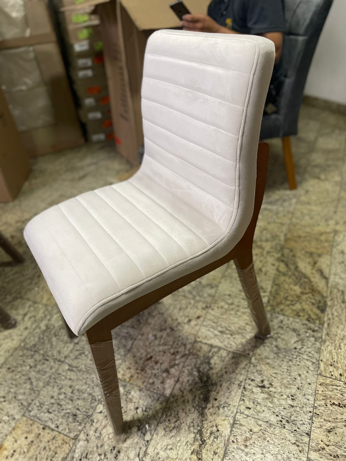 Kit 2 Cadeiras Petra Mel Bege - ART ASSENTOS - Imagem 2