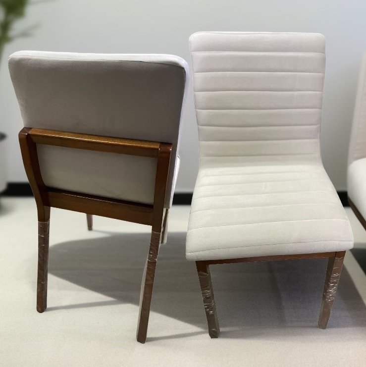 Kit 2 Cadeiras Petra Mel Bege - ART ASSENTOS