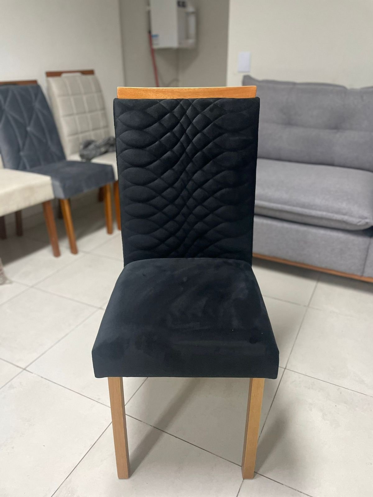 Kit 2 Cadeiras Hamburgo Mel/Preto - ART ASSENTOS - Imagem 2