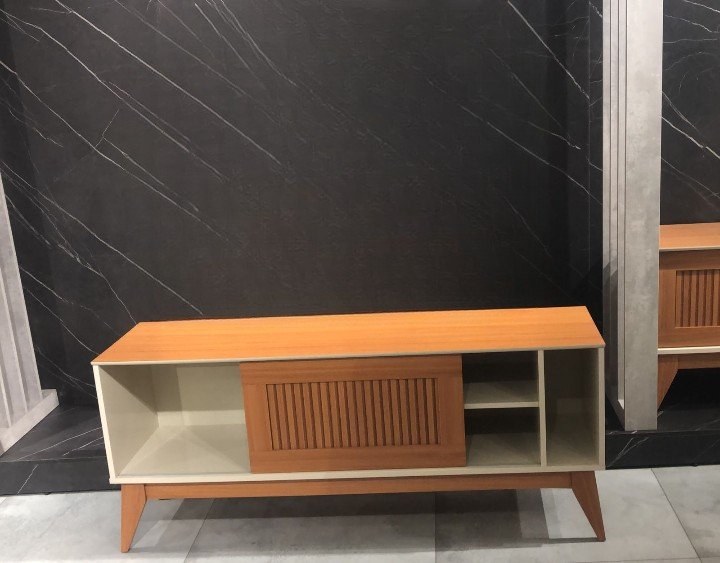 Rack até 55" Aruba Off White/Cedro - EDN MÓVEIS - Imagem 7