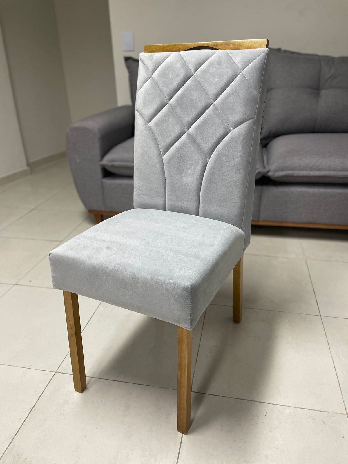 Kit 2 Cadeiras Stella Mel Naturale Prata – CLEFATOS DECOR - Imagem 2