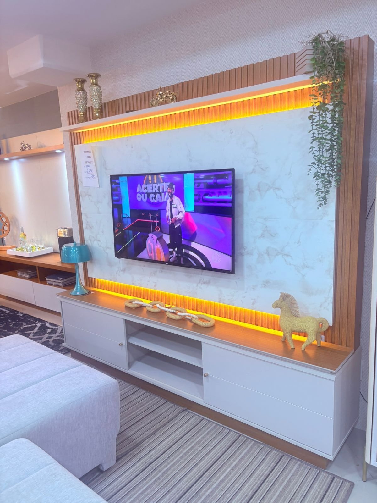 Home até 75" Guararapes Nature/Off White - LINEA BRASIL - Imagem 3