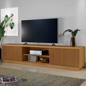 Rack até 75" Arezzo 1.8 Ripado/Naturale - MAVAULAR