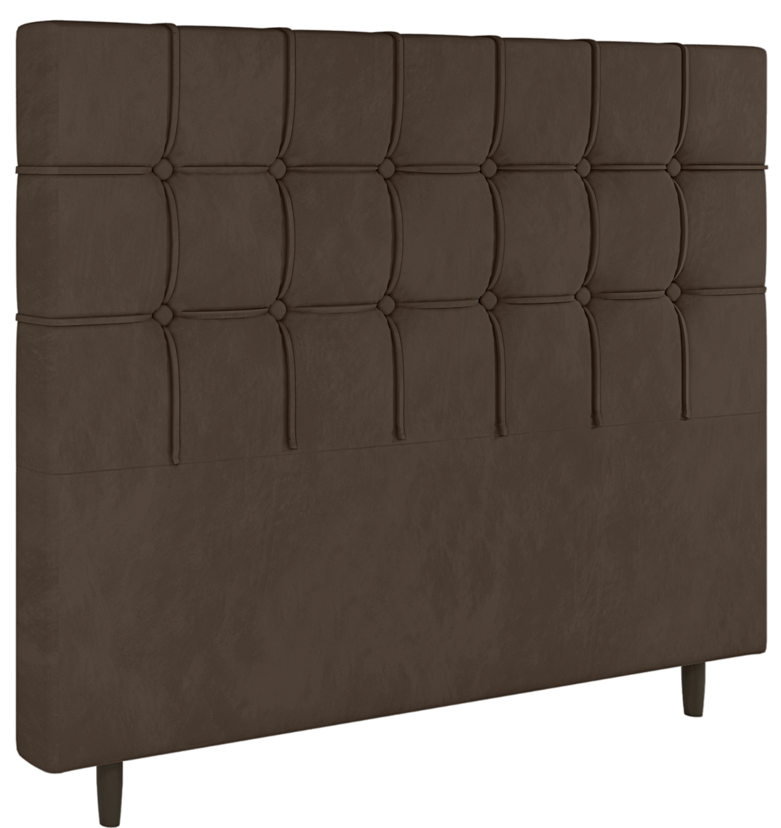 Cabeceira Casal Paris Corino Marrom – L.S SILVA - Imagem 3