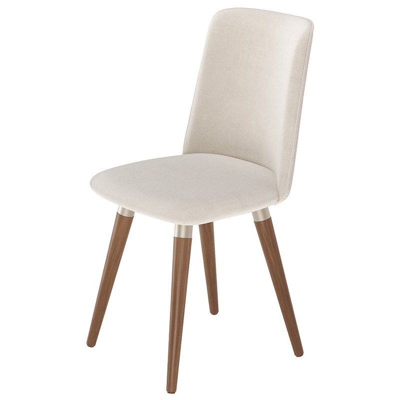 Kit 2 Cadeiras Giratória Dakota M2 (Off White linked 02) Linho Bege - MÓVEIS PROVÍNCIA - Imagem 4